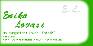 eniko lovasi business card